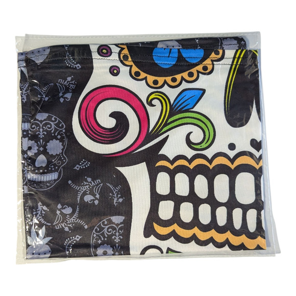 Neck Gaiter - Fishing Mask - Bandana - Sun Wind Dust Protection - Sugar Skull - Picture 3 of 4